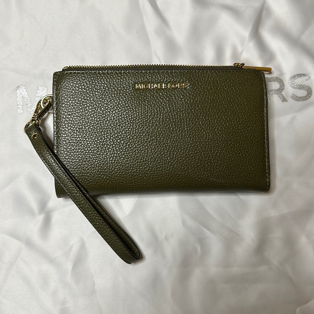 Michael Kors Adele Leather Wristlet